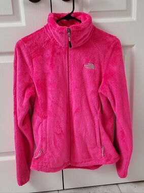 The North Face Pink Fuzzy Full-Zip Jacket